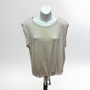 Lole Womens Tank Top Size Large Womens Cream Sleeveless Shirt Lightweight